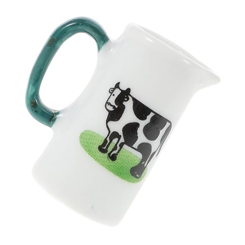 WHAMVOX Mini-milchbecher Mini-Tasse Mini-kaffeetasse Puppenhaus-kaffeetasse Puppenhausverzierung Puppenhaus-miniaturbecher Zubehör Für Das Puppenhaus Mini-hauspokal Weiß Keramik von WHAMVOX