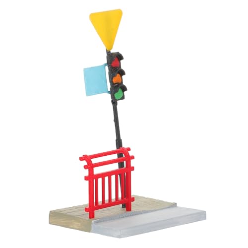 WHAMVOX Miniatur Modell Requisiten Mini Straßenlaterne Weihnachten Miniatur Ornamente Mini Bremslicht Lampe Sicherheits Verkehrsmacher Miniatur Spielsets Für Ampel Spielzeug von WHAMVOX