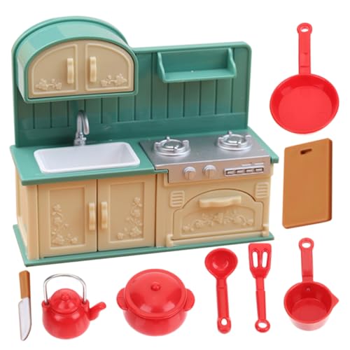 WHAMVOX Miniatur Puppenhaus Küchenzubehör Set Mit Kochutensilien Miniatur Lebensmittel Und Grill Für Ideal Für Kreative Spielwelten Und Modellbau 1 Set von WHAMVOX