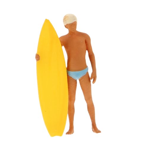 WHAMVOX Miniatur Surfmodell Strandspielzeug Strand Surfer Spielzeug Wellen Surfer Spielzeug Surfer Junge Strand Spielzeug Miniatur Menschenfiguren Miniatur Surfer Für Kinder von WHAMVOX