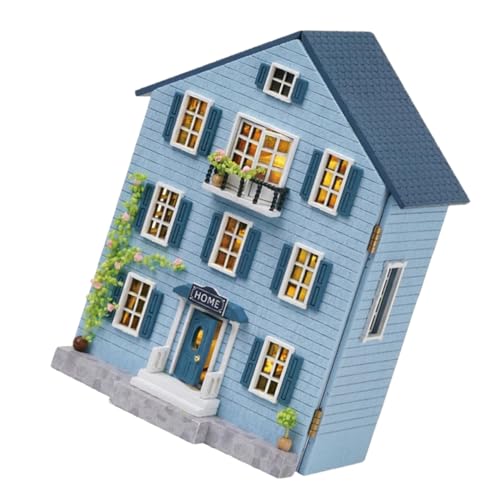 WHAMVOX Miniaturpuppenhaus -kit Weihnachtsdorffiguren Weihnachtliche Tischdekoration Mini-holzhäuser Weihnachtsverzierung Weihnachtsdekoration Zum Aufhängen Himmelblau Hölzern WHAMVOX Miniaturpuppenhaus -kit Weihnachtsdorffiguren Weihnachtliche Tischdekoration Mini-holzhäuser Weihnachtsverzierung Weihnachtsdekoration Zum Aufhängen Himmelblau Hölzern von WHAMVOX