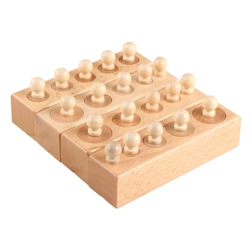 WHAMVOX Montessori Knobbed Cylinder Steckspiel Holzspielzeug für Ab Jahre Feinmotorik Logischem Denken und Hand Auge Koordination Pädagogisches Steckspielzeug für Familie und Kindergarten WHAMVOX Montessori Knobbed Cylinder Steckspiel Holzspielzeug für Ab Jahre Feinmotorik Logischem Denken und Hand Auge Koordination Pädagogisches Steckspielzeug für Familie und Kindergarten von WHAMVOX