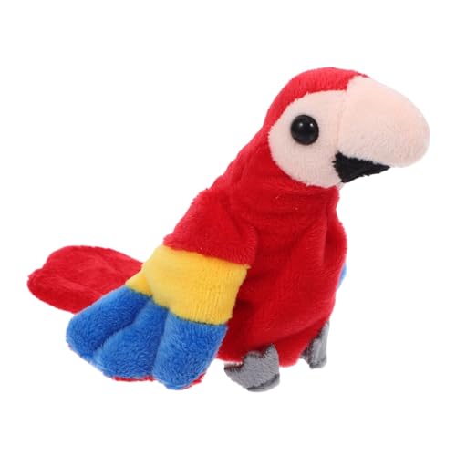 WHAMVOX Papageien-Fingerpuppe Handpuppe Taubenstofftier Kolibri Stofftier Vogel Stofftier Tierpuppen Hand papagei Mini Puppen Papageienpuppe Papagei Plüsch PP Baumwolle von WHAMVOX