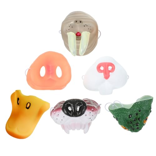 WHAMVOX Party Kostüm Tiermaske Zubehör für Walross Tiernasen Verkleiden Cosplay Kompakte Nase Tiernase Requisiten Requisite Lustige Kaninchen Zirkustiernasen Halloween Tiere von WHAMVOX