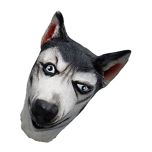 WHAMVOX Party-Maske Neuheitenparty Abschlussball Maske Halloween-Masken Halloween-Gesicht halloween costume halloween kleidung Tierische Hundemaske Cosplay-Hundemaske Emulsion Black von WHAMVOX