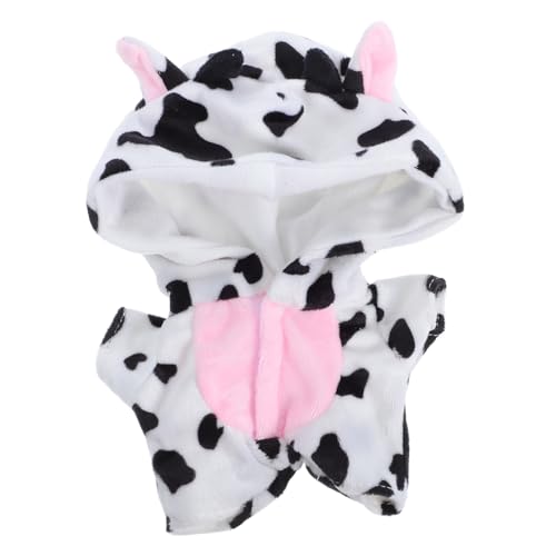 WHAMVOX Plüsch Puppenkleidung Kuh Motiv Weicher Jumpsuit Niedliche Schlafanzug Puppenoutfit Vielseitig für Zuhause WHAMVOX Plüsch Puppenkleidung Kuh Motiv Weicher Jumpsuit Niedliche Schlafanzug Puppenoutfit Vielseitig für Zuhause von WHAMVOX