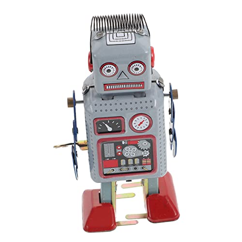 WHAMVOX Roboterwicklung Roboter Spielzeug Badespielzeug aufziehen Uhrwerk-Blechroboter weihachtsgeschenk wheinatsgeschenke dekoratives Roboterspielzeug Retro Uhrwerk Spielzeug Weißblech von WHAMVOX