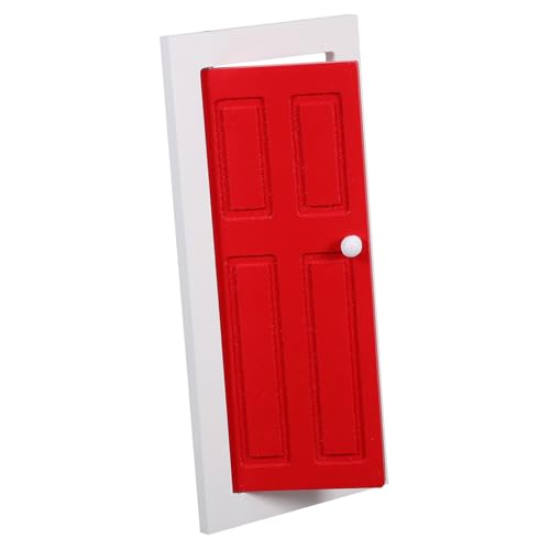 WHAMVOX Rotes Holztürmodell Kleines Puppenhaus Miniatur Dekor Kleines Spielzeughaus Schmücken Mini Haustür Mini Haus Schmücken Puppenhaustür Ornament WHAMVOX Rotes Holztürmodell Kleines Puppenhaus Miniatur Dekor Kleines Spielzeughaus Schmücken Mini Haustür Mini Haus Schmücken Puppenhaustür Ornament von WHAMVOX