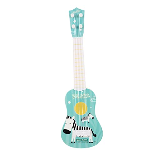 WHAMVOX Saiten Ukulele Für Kinder Musikspielzeug Musikinstrument Spielzeug Für Kind Kinder Gitarre Kinder-Ukulele-Spielzeug Gitarrenmodell Musikinstrumentenmodell Mini-Gitarre Blue Plastik von WHAMVOX