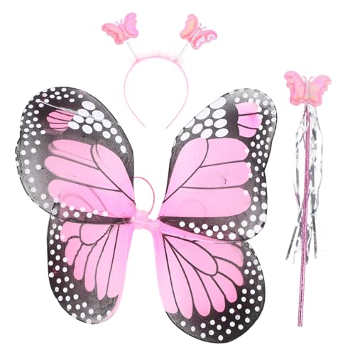 WHAMVOX Schmetterlingsflügel für Rosa Zauberstab und Stirnband Leichtes Feen Kostüm Zubehör für Karneval Bühnenauftritte und Mädchenspiel Wiederverwendbar WHAMVOX Schmetterlingsflügel für Rosa Zauberstab und Stirnband Leichtes Feen Kostüm Zubehör für Karneval Bühnenauftritte und Mädchenspiel Wiederverwendbar von WHAMVOX