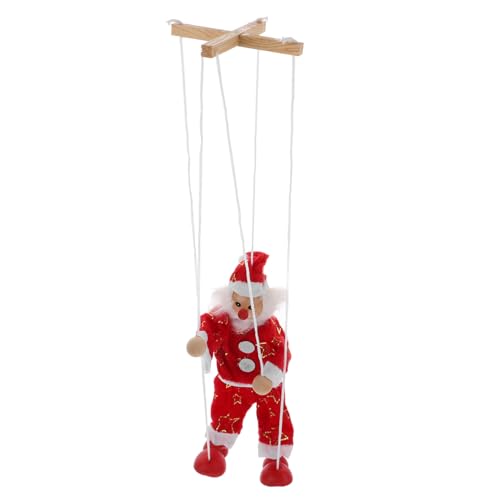 WHAMVOX Schnur Weihnachtspuppe Weihnachtsmann Spielzeug Weihnachtsspielzeug Weihnachtsmann Figuren Weihnachtsmann Marionette Marionettenspielzeug Marionettenpuppe Puppe Kinderspielzeug von WHAMVOX