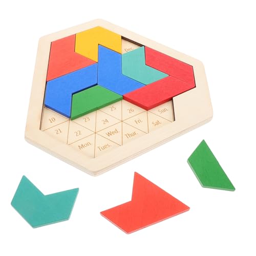 WHAMVOX Sechseckiges Tangram Puzzle Aus Holz Gehirnpuzzles Für Und Erwachsene Herausforderung Aus Holz Denksportaufgaben Puzzlespiele Für Familienfeiern Denkspiele Für von WHAMVOX