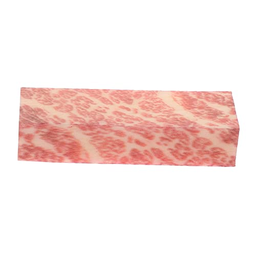 WHAMVOX Simulationsrindfleischmodell Lebensmittelattrappe Küchenfleischmodell lebensechtes Steak gefälschte Lachsscheiben PVC-Fleisch falsches Fleisch Küchendekoration PVC-Material rot von WHAMVOX