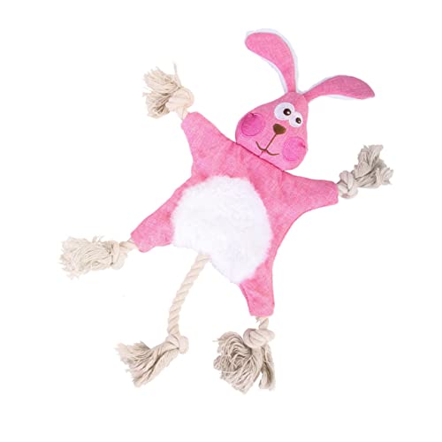 WHAMVOX Sound-Spielzeug für Haustiere Plüschtier Plush Toy Hunde Zerrspielzeug plushbit Dogman-Spielzeug Kauspielzeug für Hunde Spielzeuge Soundspielzeug für Hunde Haustier Spielzeug Rosa von WHAMVOX