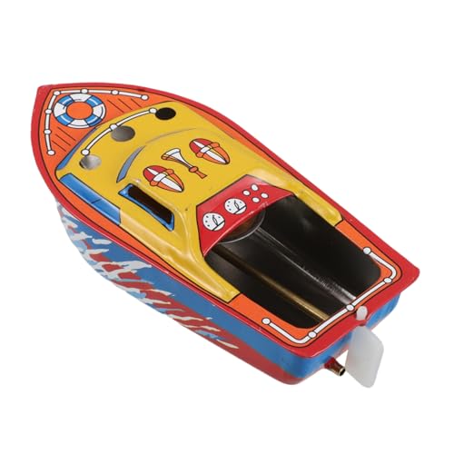 WHAMVOX Spielzeugboot Aus Blech Vintage-spielzeugmodell Retro-kerzenboot- Bootsspielzeug Für Party Bootsdekor Kerzenhalter Im Mediterranen Stil -segelboot Eisen von WHAMVOX