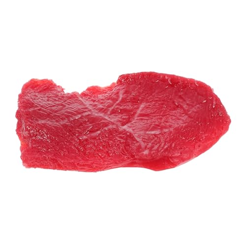 WHAMVOX Steak-fotomodell Essen Vorgeben Handgefertigtes Kunstfleisch Aussehendes Rindfleisch Esstisch Dekor Schaumstoffpolsterung Fake-Fleisch-Modell Steak-Foto-Requisite Styropor von WHAMVOX