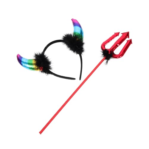 WHAMVOX Teufelshörner Haarreif Roter Stirnband Halloween Kostüm Zubehör für Karneval Fasching Cosplay Party WHAMVOX Teufelshörner Haarreif Roter Stirnband Halloween Kostüm Zubehör für Karneval Fasching Cosplay Party von WHAMVOX