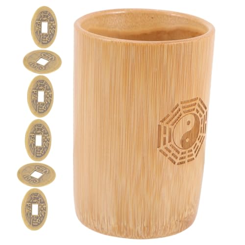 WHAMVOX Traditionelles Chinesisches Divinations Bambus und Kupfer mit Mini bambusbehälter und Kupfermünzen für Feng Shui Wahrsagung und Glücksrituale Geeignet für Familie und Freunde WHAMVOX Traditionelles Chinesisches Divinations Bambus und Kupfer mit Mini bambusbehälter und Kupfermünzen für Feng Shui Wahrsagung und Glücksrituale Geeignet für Familie und Freunde von WHAMVOX