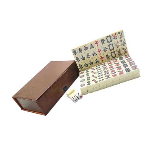 WHAMVOX Tragbares Chinesisches Mahjong Spielset Gravierte Mini mahjongsteine mit Glatter Oberfläche Leichtes Reise brettspiel für Party Familie und Freizeit Kompakt und Einfach zu WHAMVOX Tragbares Chinesisches Mahjong Spielset Gravierte Mini mahjongsteine mit Glatter Oberfläche Leichtes Reise brettspiel für Party Familie und Freizeit Kompakt und Einfach zu von WHAMVOX