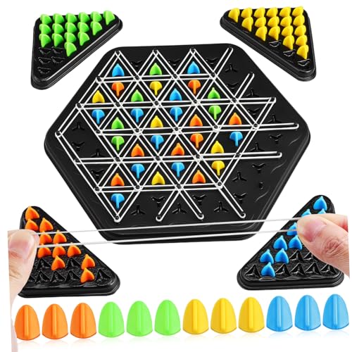 WHAMVOX Triangle Chain Chess Spiel Strategisches Denkspiel Große Farbige Tischversion für Spieler Tragbares Kunststoff-Board Familien-mehrspieler-Spiel Verstand und Kommunikation WHAMVOX Triangle Chain Chess Spiel Strategisches Denkspiel Große Farbige Tischversion für Spieler Tragbares Kunststoff-Board Familien-mehrspieler-Spiel Verstand und Kommunikation von WHAMVOX