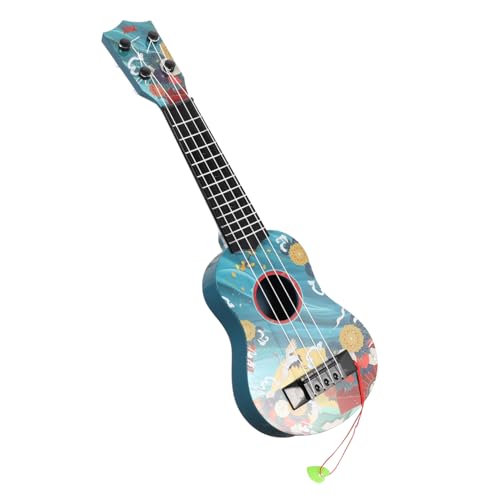 WHAMVOX Ukulele Für Kinder Kinderinstrument Spielzeug Gitarrenmodell Für Kinder Kinderspielzeug Früherziehung Ukulele Kindergitarrenmodell Kleinkind Gitarre Kinder Gitarre Blue Plastik von WHAMVOX