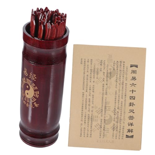 WHAMVOX Vintage Chinesischer Wahrsage Eimer Handpolierten Divinationsstäbchen und Lehrbuch Chinesischer Stil für Familien und Spirituelle Anwendungen Inklusive Aufbewahrungsbox WHAMVOX Vintage Chinesischer Wahrsage Eimer Handpolierten Divinationsstäbchen und Lehrbuch Chinesischer Stil für Familien und Spirituelle Anwendungen Inklusive Aufbewahrungsbox von WHAMVOX