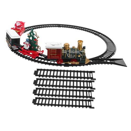 WHAMVOX Vintage Weihnachtszug Licht und Musik Elektrisches mit Schienen Festliche Weihnachtsdekoration für Baum für Jungen und Mädchen WHAMVOX Vintage Weihnachtszug Licht und Musik Elektrisches mit Schienen Festliche Weihnachtsdekoration für Baum für Jungen und Mädchen von WHAMVOX