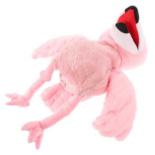 WHAMVOX üsch Flamingo Handpuppe Für Geschichtenerzählen Weiches Vogel Handpuppenspielzeug Für Kinder Ideal Für Rollenspiele Und Kreative Aktivitäten Farbenfroh Und Ansprechend von WHAMVOX