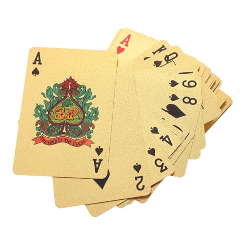 WHAMVOX wasserdichte PVC Pokerkarten Goldfarbenes Deck Kartenspiel für Party Unterhaltung Familienabend Poker Bridge WHAMVOX wasserdichte PVC Pokerkarten Goldfarbenes Deck Kartenspiel für Party Unterhaltung Familienabend Poker Bridge von WHAMVOX