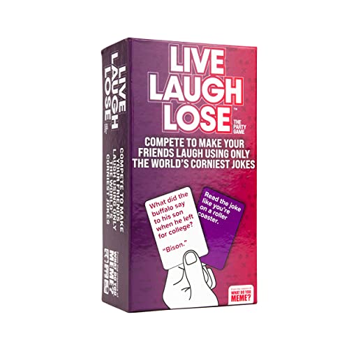 WHAT DO YOU MEME? Live Laugh Lose – Das Partyspiel, wo Sie konkurrieren, um Corny Witze lustig zu Machen WHAT DO YOU MEME? Live Laugh Lose – Das Partyspiel, wo Sie konkurrieren, um Corny Witze lustig zu Machen von WHAT DO YOU MEME?
