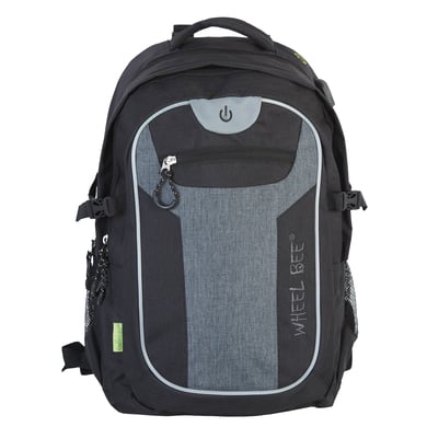 Wheel Bee® Rucksack Revolution, schwarz/grau von WHEEL BEE