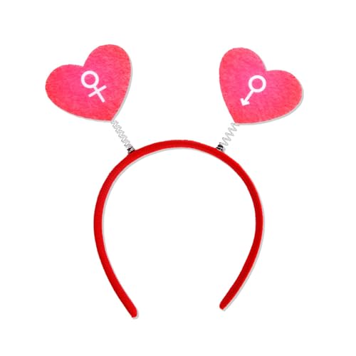 Festlicher Valentinstag Stirnband Cartoon Liebe Thema Haarband Kinder Mädchen Kopfschmuck Stilvolle Gesicht Requisiten Kopfbedeckung Zubehör von WHFCBJBW