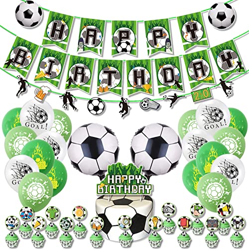 Fußball Thema Geburtstag Party Dekoration Luftballons Kombination Set Hintergrund Arrangement Supplies Ballon Fußball Thema von WHFCBJBW