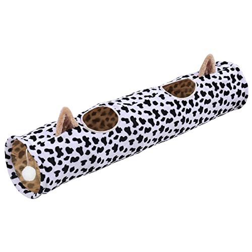 WHFCBJBW Pet Tunnels Tube Toy Kitten Tunnel Toy Interactive Toy Plush Tube Winter Hideaway Toy with Toy von WHFCBJBW