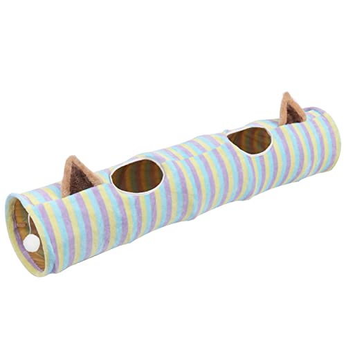 WHFCBJBW Pet Tunnels Tube Toy Kitten Tunnel Toy Interactive Toy Plush Tube Winter Hideaway Toy with Toy von WHFCBJBW