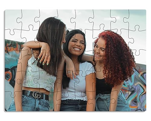 WHITE BOARD GAME Puzzle Personalisiert auf Holz 18x13cm 40 Teile - Fotopuzzle mit Eigenem Bild - Foto e Originelles Geschenk von WHITE BOARD GAME