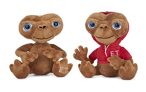 Whitehouse Leisure E.T. The Extra-Terrestrisch 25 cm weiches Geschenk Qualität weiches Plüschtier 2 Stück Kapuze und keine Kapuze von Whitehouse Leisure