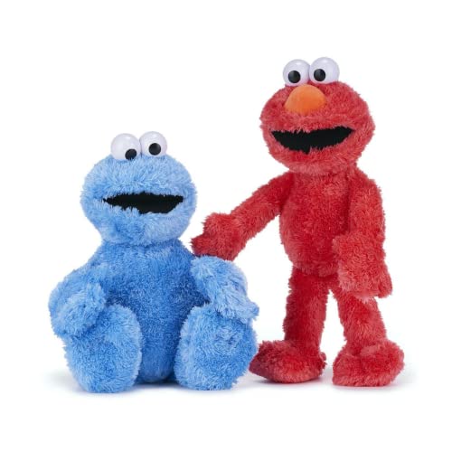 Whitehouse Leisure Krümelmonster & Elmo 2 Pack Sesamstraße Super Soft Gift Quality Cuddly Plush Toys 42cm von Whitehouse Leisure