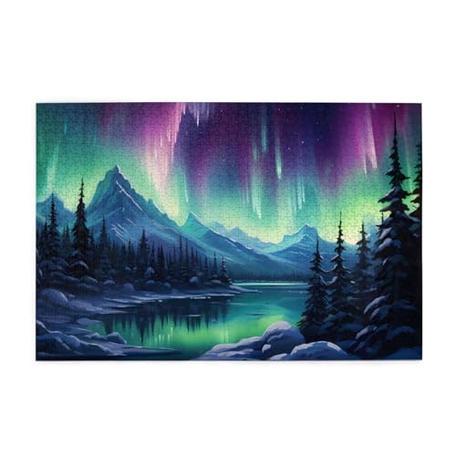 Puzzles1000 Teile WHJDPP Nordlichter Malerei Muster Pädagogische Intellektuelle Holzpuzzles Lustige Puzzles Stressabbau Puzzles Puzzles1000 Teile WHJDPP Nordlichter Malerei Muster Pädagogische Intellektuelle Holzpuzzles Lustige Puzzles Stressabbau Puzzles von WHJDPP