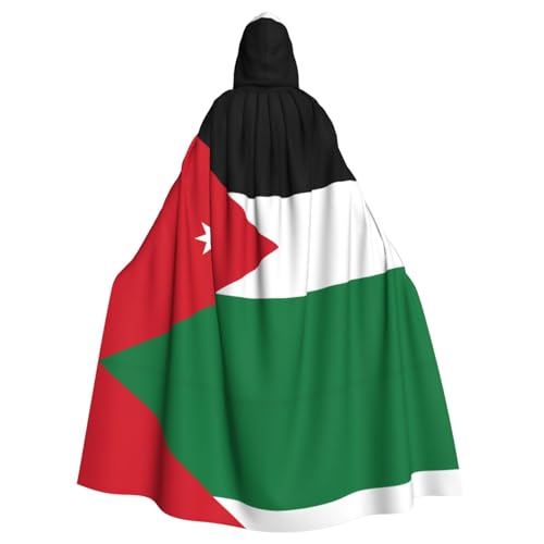 WHJDPP Kapuzenumhang mit Jordanischer Flagge, für Erwachsene, für Kostümpartys und Themenveranstaltungen WHJDPP Kapuzenumhang mit Jordanischer Flagge, für Erwachsene, für Kostümpartys und Themenveranstaltungen von WHJDPP