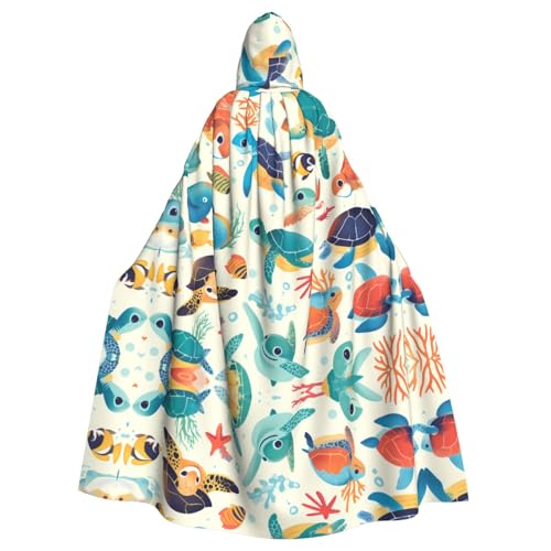 WHJSHOP Halloween Kapuzenumhang für Erwachsene für Partys und Kostüme – Pflegeleichte Meeresschildkröten bedruckt WHJSHOP Halloween Kapuzenumhang für Erwachsene für Partys und Kostüme – Pflegeleichte Meeresschildkröten bedruckt von WHJSHOP