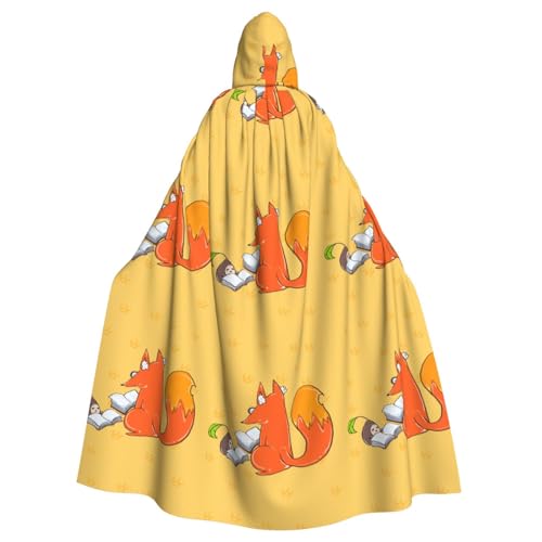WHJSHOP Halloween Kapuzenumhang für Erwachsene für Partys und Kostüme – pflegeleichte Sonnenblumenkerne und Füchse von WHJSHOP