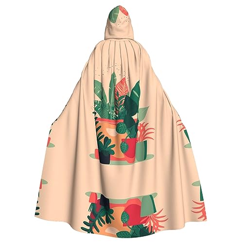 WHJSHOP Halloween-Umhang mit Kapuze für Erwachsene für Partys und Kostüme, pflegeleicht, für den Innenbereich, kleine grüne Pflanzen WHJSHOP Halloween-Umhang mit Kapuze für Erwachsene für Partys und Kostüme, pflegeleicht, für den Innenbereich, kleine grüne Pflanzen von WHJSHOP