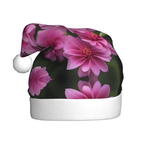 WHJSHOP Weihnachtsmütze für Erwachsene für Feiertage, Partys und Kostümveranstaltungen, schöne rosa Blumen bedruckt WHJSHOP Weihnachtsmütze für Erwachsene für Feiertage, Partys und Kostümveranstaltungen, schöne rosa Blumen bedruckt von WHJSHOP