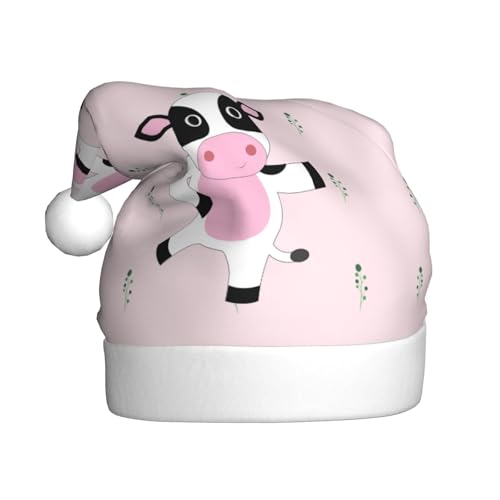 WHJSHOP Weihnachtsmütze für Erwachsene – hochwertiger Stoff für Feiertagspartys und Kostümveranstaltungen, Cartoon-Wadendrucke WHJSHOP Weihnachtsmütze für Erwachsene – hochwertiger Stoff für Feiertagspartys und Kostümveranstaltungen, Cartoon-Wadendrucke von WHJSHOP