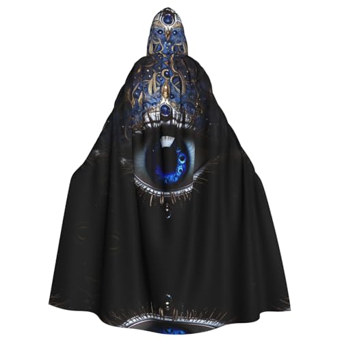 WHJWXC Evil Eye Prints Aldult Qualität Cosplay Halloween Poncho Umhang für Damen und Herren Weihnachten von WHJWXC