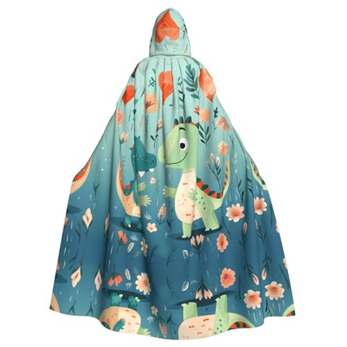 WHJWXC Lovely Little Dinosaurier Baby Prints Aldult Qualität Cosplay Halloween Poncho Umhang für Damen und Herren Weihnachten von WHJWXC