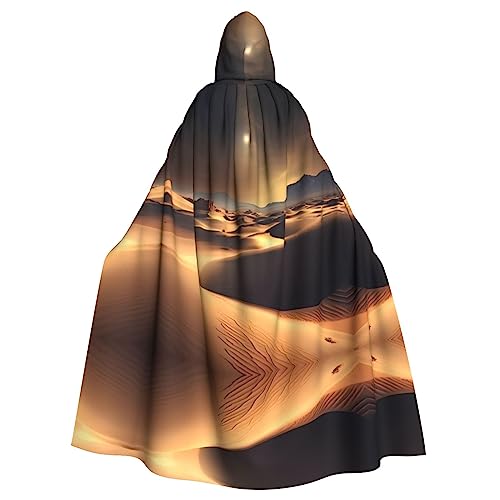 WHJWXC Sahara Desert Prints Aldult Qualität Cosplay Halloween Poncho Umhang für Damen und Herren Weihnachten von WHJWXC