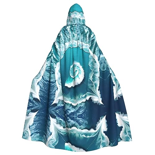 WHJWXC Sea of Love Prints Aldult Qualität Cosplay Halloween Poncho Umhang für Damen und Herren Weihnachten von WHJWXC