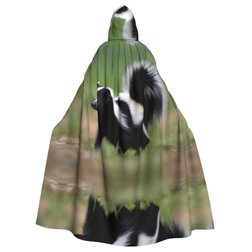 WHJWXC Skunk Prints Aldult Qualität Cosplay Halloween Poncho Umhang für Damen und Herren Weihnachten von WHJWXC